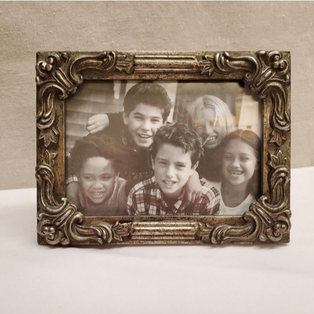 5 x 7 Ornate Picture Frame in Pewter Finish